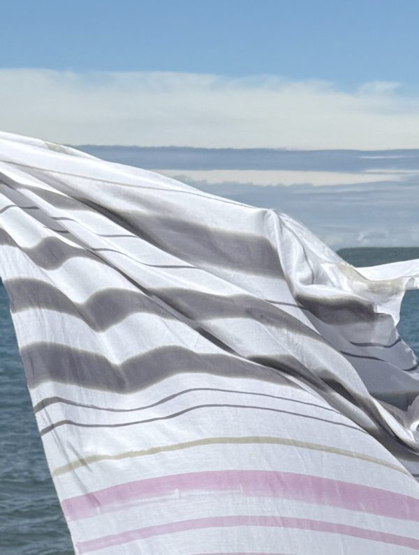 hand painted stripes - long scarf